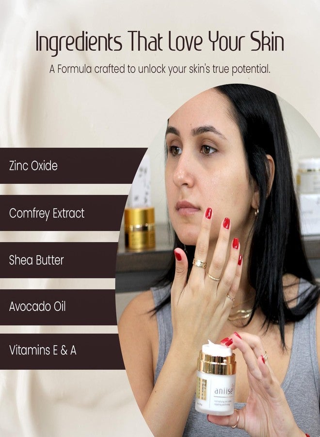Aniise Normalizing Zinc Face Cream – Oil Control & Acne Support – Hydrating & Firming Skin Care with Zinc Oxide, Aloe Vera, Shea Butter & Avocado Oil – Vegan, Cruelty-Free – 1 oz - Image 5